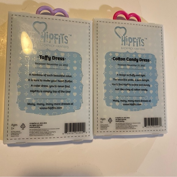 Hipfits backpack fob, pair of 2 NIP, soft and squishy. Soothing to hold - Picture 3 of 3